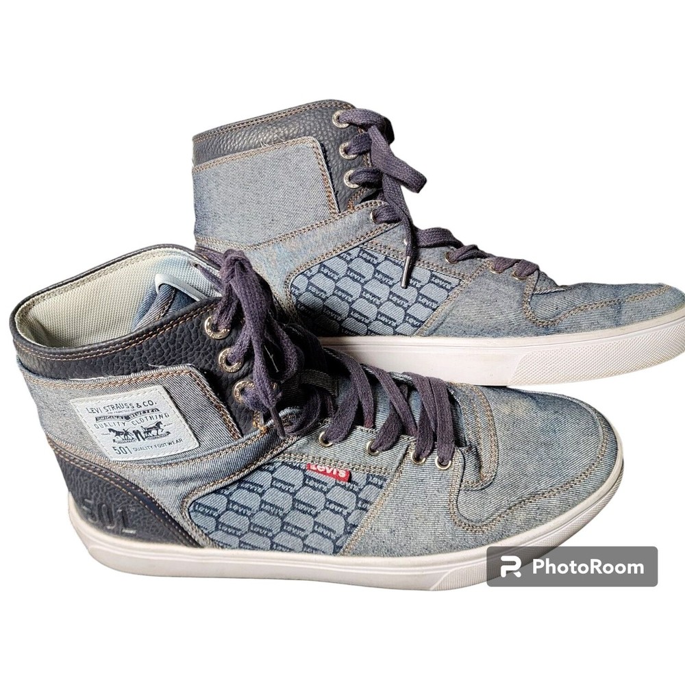 Levi's 501 Mason Denim Hi Top Sneakers Size 11